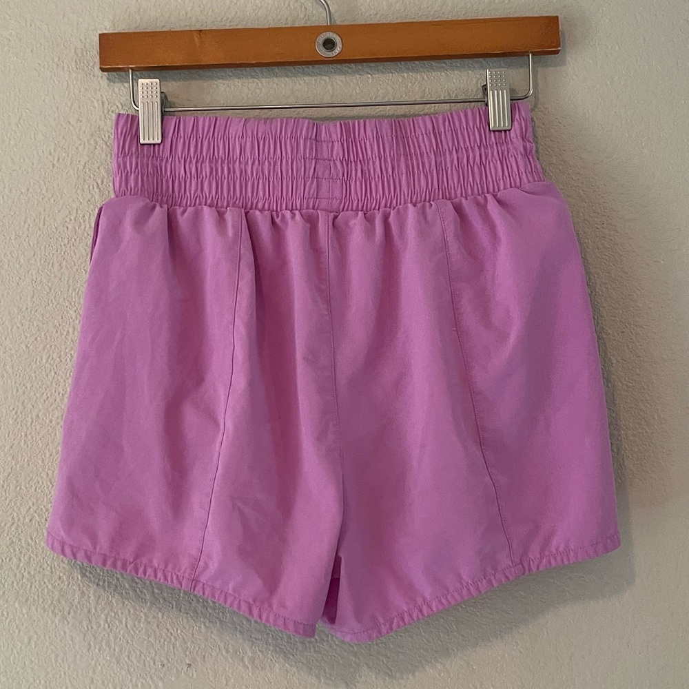 Pink High Rise Running Shorts - Picture 2 of 6